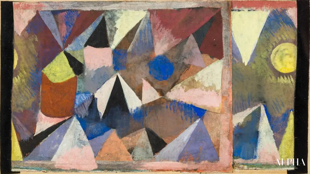 Paysage de montagne - Paul Klee - Reproductions de tableaux et peintures haut de gamme