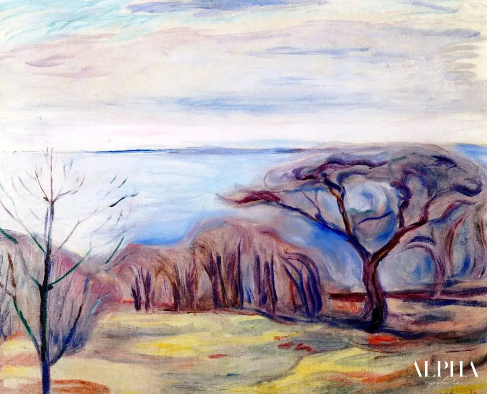 Paysage de printemps - Edvard Munch - Reproductions de tableaux et peintures haut de gamme