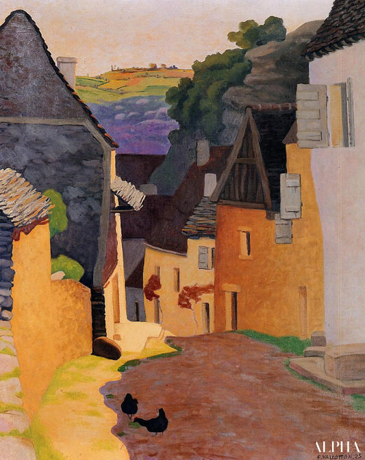 Paysage de Rocamadour - Félix Edouard Vallotton - Reproductions de tableaux et peintures haut de gamme