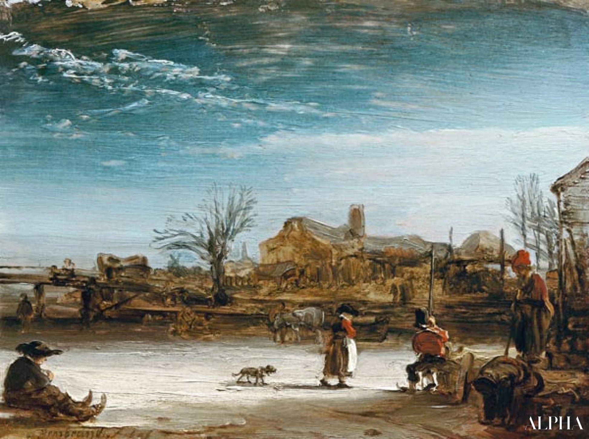 शीतकालीन परिदृश्य - Rembrandt van Rijn - उच्च गुणवत्ता वाली चित्रकला और पेंटिंग की प्रतियां