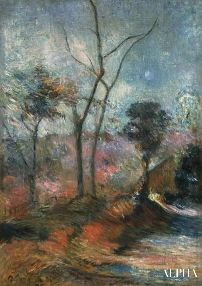 Paysage hivernal - Paul Gauguin - Reproductions de tableaux et peintures haut de gamme