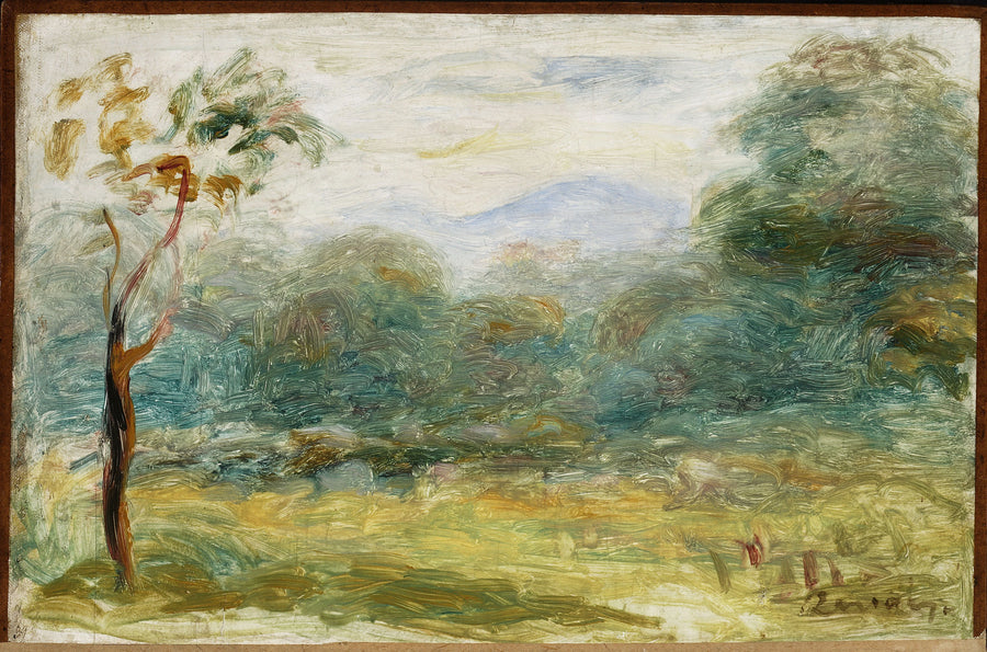 Paysage du Midi à Cagnes de Pierre-Auguste Renoir, 1911, musée national de Varsovie M.Ob.1000 – reproduction peinture à l’huile sur toile