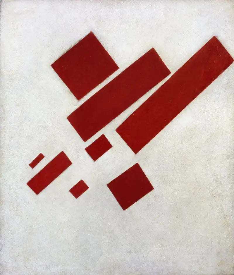 Peinture suprématiste: huit rectangles rouges - Kazimir Malevich - Alpha Reproduction
