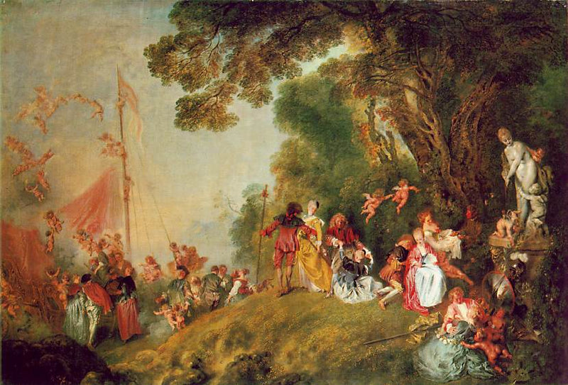 साइथेरे द्वीप पर तीर्थयात्रा - Antoine Watteau