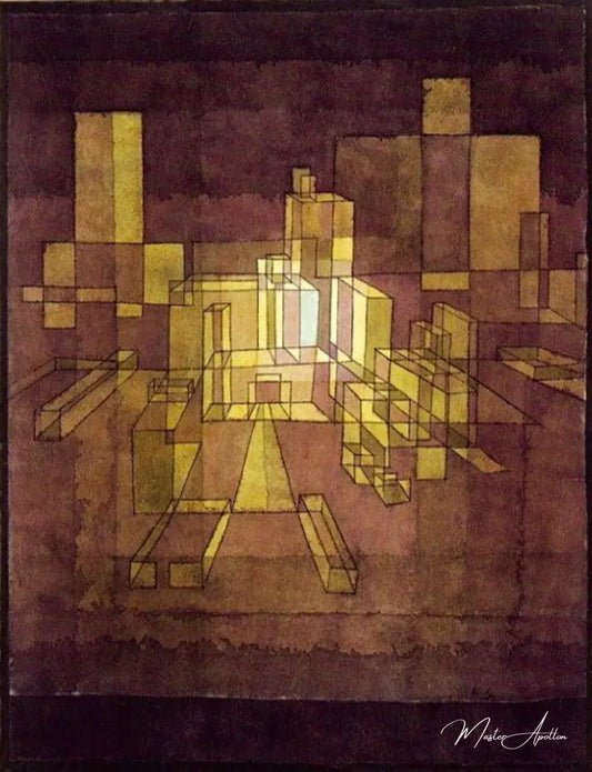 Perspective de la ville, 1928 - Paul Klee - Reproductions de tableaux et peintures haut de gamme