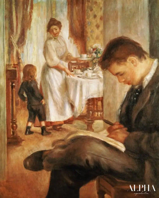 Petit-déjeuner à Berneval - Pierre-Auguste Renoir - Reproductions de tableaux et peintures haut de gamme