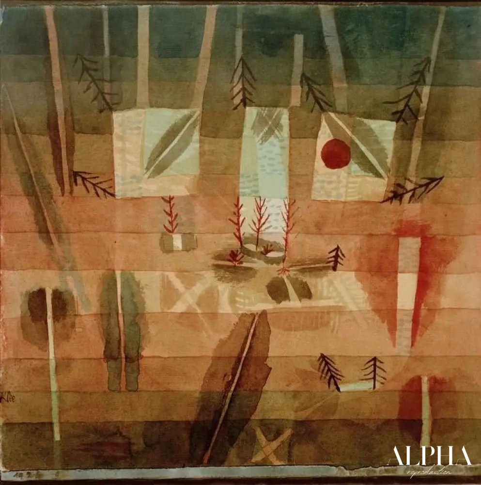 Physionomie d'une plantation - Paul Klee - Reproductions de tableaux et peintures haut de gamme