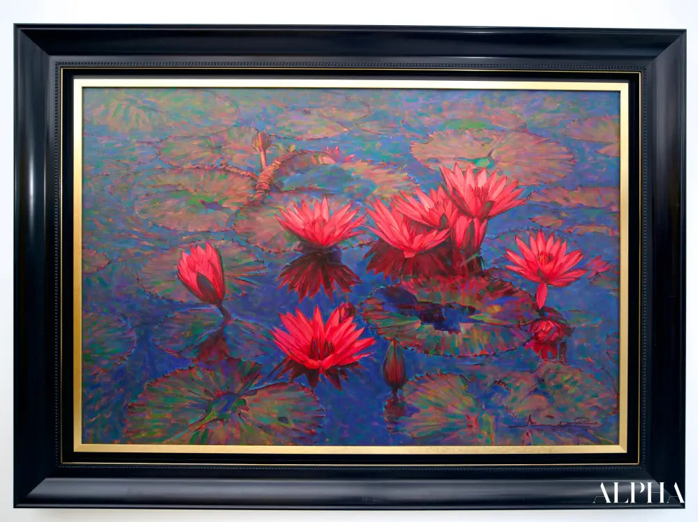 Pink Lotus – Somchai | 80 x 120 cm Reproductions de tableaux à la peinture à l’huile