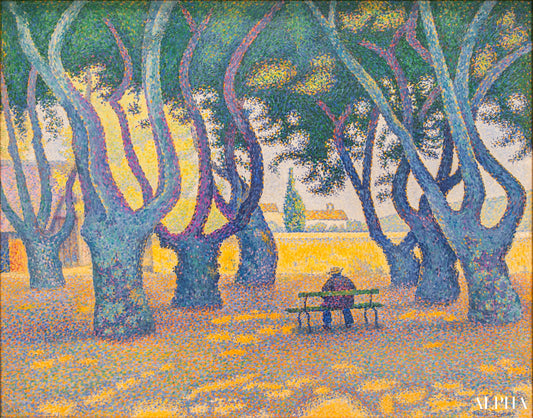 Place des Lices, St. Tropez - Paul Signac - Reproductions de tableaux et peintures haut de gamme