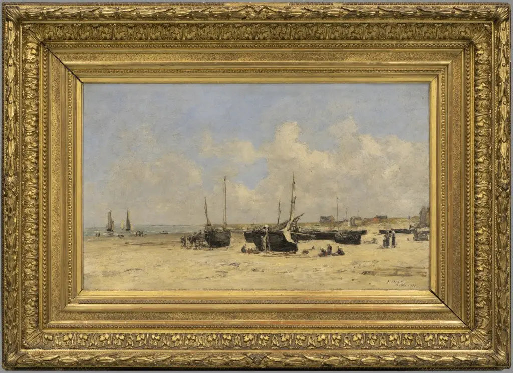 Plage de Berck à marée basse - Eugène Boudin image 2 reproduction réalisée par Alpha Reproduction