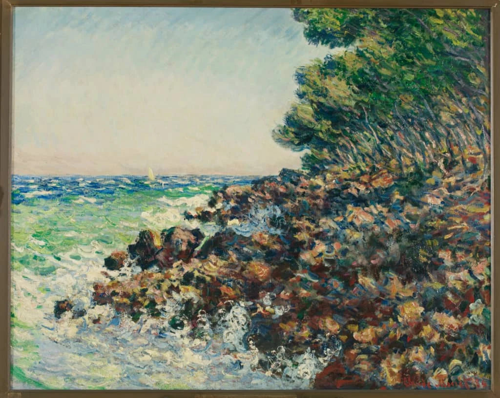 La Pointe du cap Martin W893 par Claude Monet, musée des Beaux-Arts de Tournai