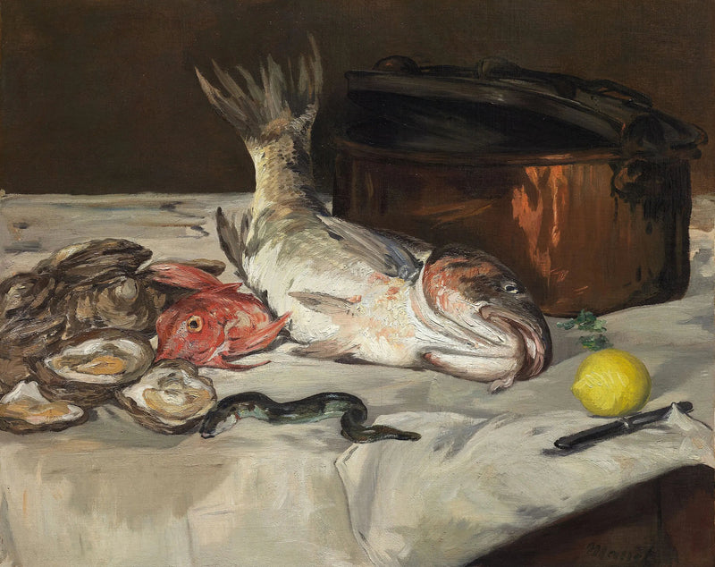 मछली (नैचुर मोर्ट) - Édouard Manet