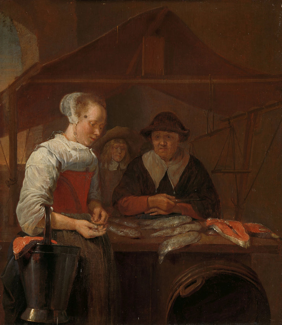 La poissonnière - Quirijn van Brekelenkam