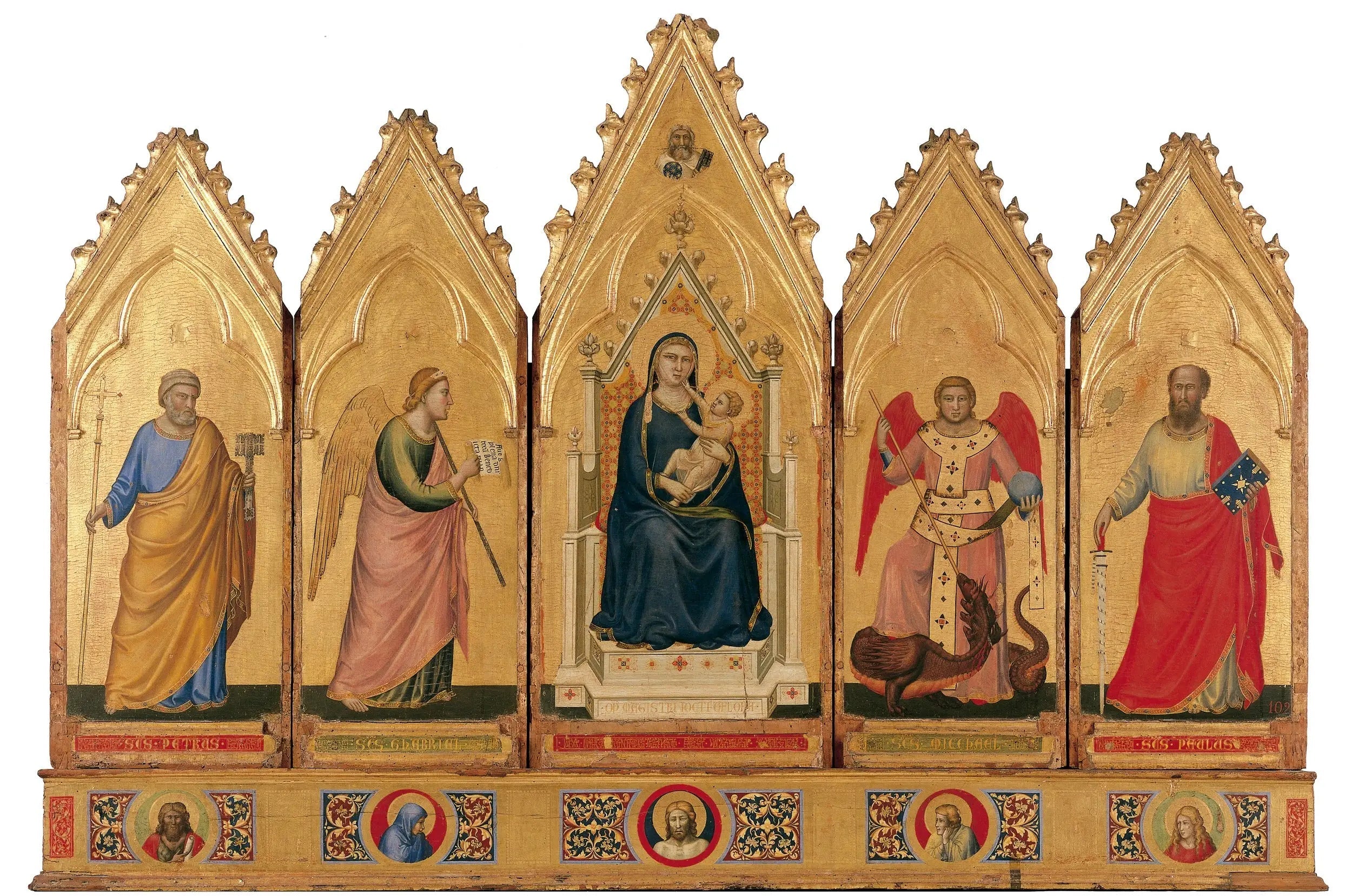 Polyptyque de Bologne - Giotto image 1 reproduction réalisée par Alpha Reproduction