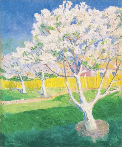 फूलों से भरे सेब के पेड़ - कज़िमिर मलेविच