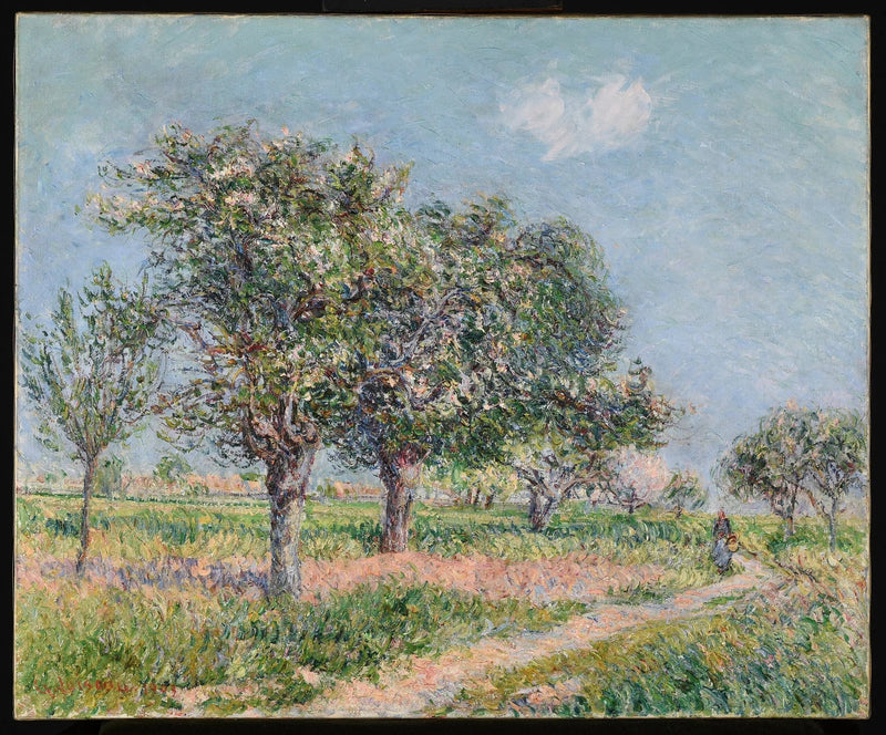 नार्मंडी में फूलों से भरे सेब के पेड़ - Gustave Loiseau