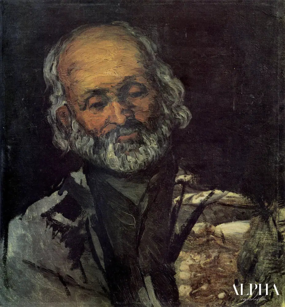 Portait d'un homme âgé - Paul Cézanne - Reproductions de tableaux et peintures haut de gamme