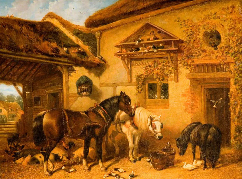 कॉटेज और फार्म का द्वार - जॉन फ्रेडरिक हेरिंग, वरिष्ठ