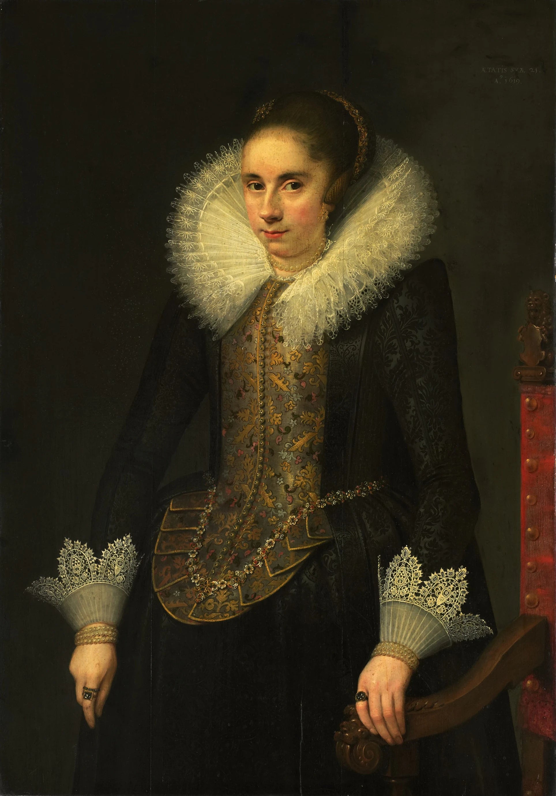 Portrait de Catherine Fourmenois (1598-1665) - Salomon Mesdach