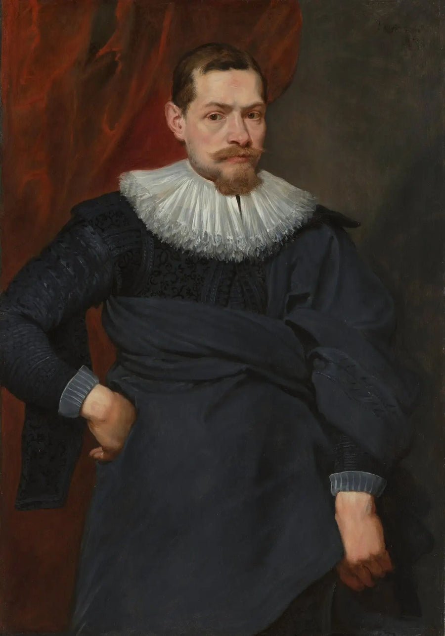 अनाम पुरुष का चित्र जिसमें स्ट्रॉबेरी नहीं है - Antoine van Dyck