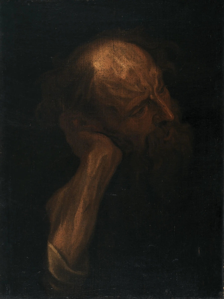 पुरुष की मूर्ति का चित्र - Antoine van Dyck