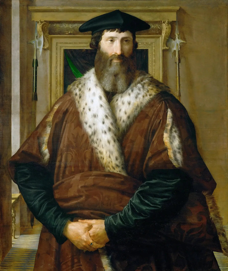 पुरुष का पोर्ट्रेट (कॉनडोटिएरे मलाटेस्टा बाग्लिओनी?) - पार्मिगियानो