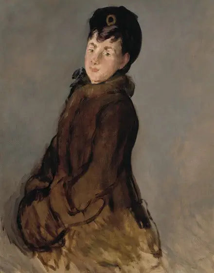 इसाबेल लेमोनियर का चित्र एक मफलर के साथ - Édouard Manet