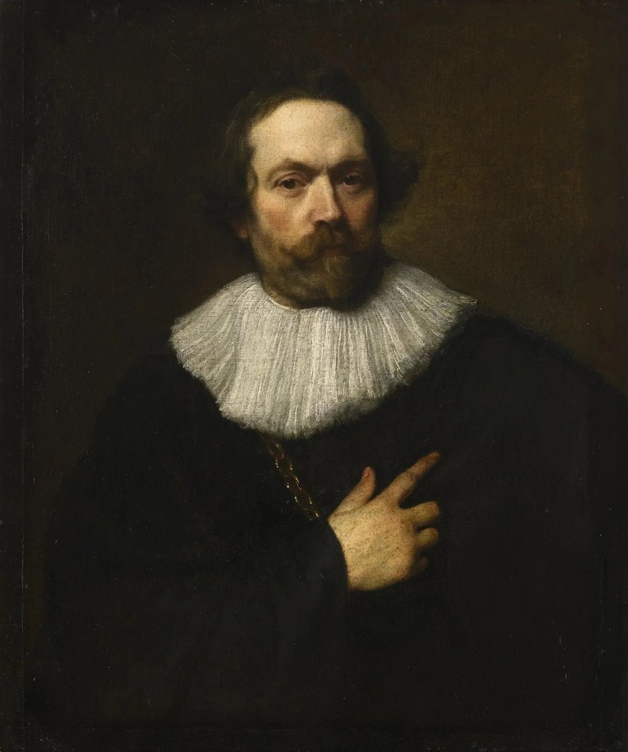एक आदमी का पोर्ट्रेट जिसमें दाढ़ी है - Antoine van Dyck