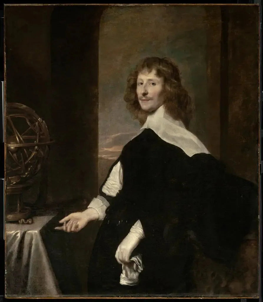 एक पुरुष का पोर्ट्रेट जिसमें एक आर्मिलरी गोला है - Antoine van Dyck