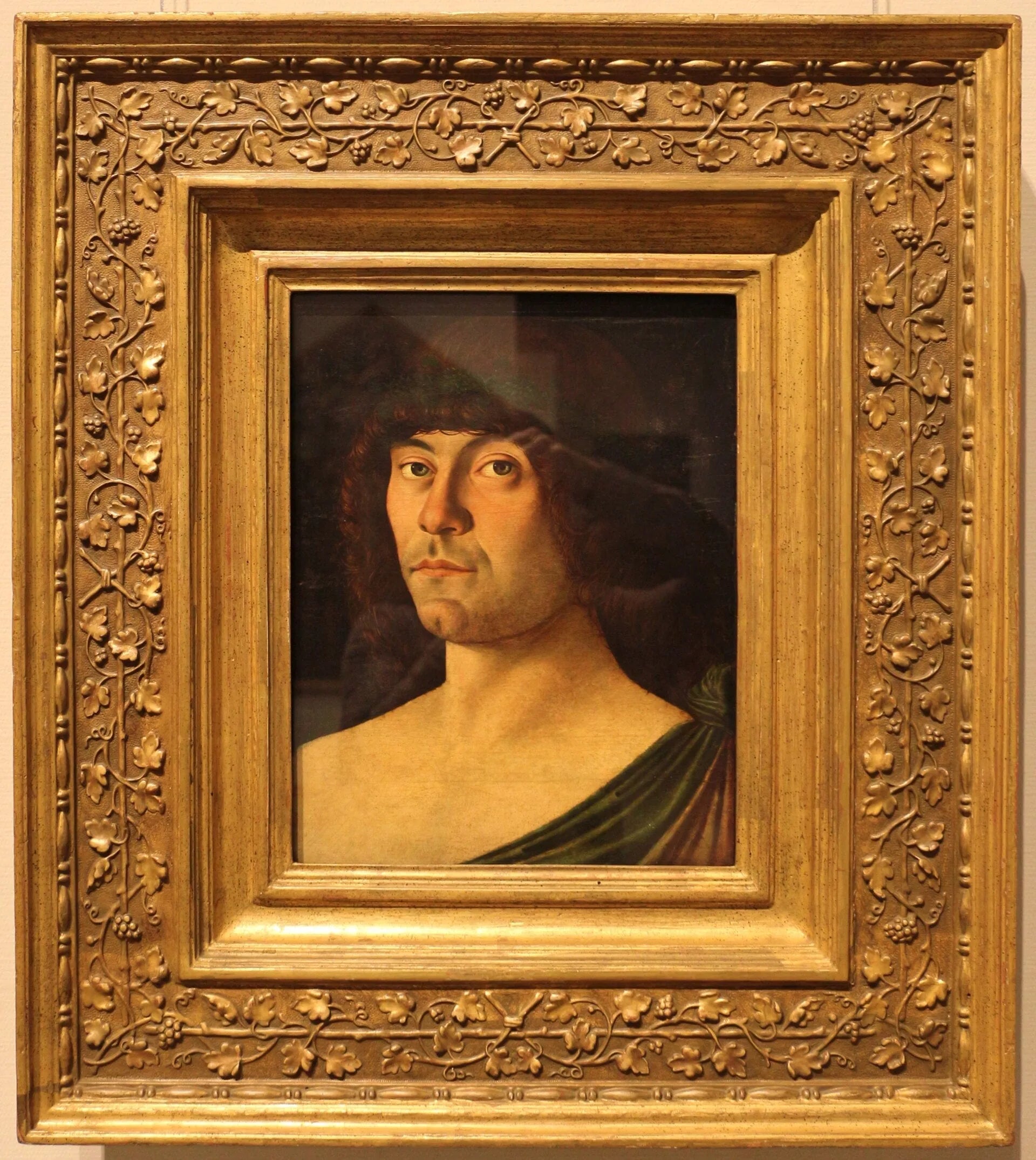 Portrait d'un jeune homme vêtu à l'antique - Giovanni Bellini image 2 copie de tableau peinte à la main