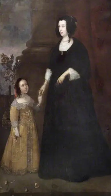 एक महिला और बच्चे का पोर्ट्रेट - Antoine van Dyck