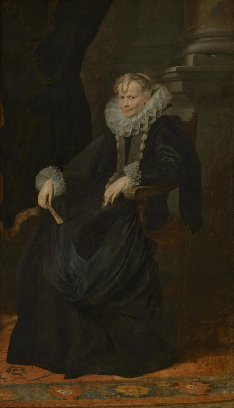 जेनोआ की महिला का पोर्ट्रेट - Antoine van Dyck