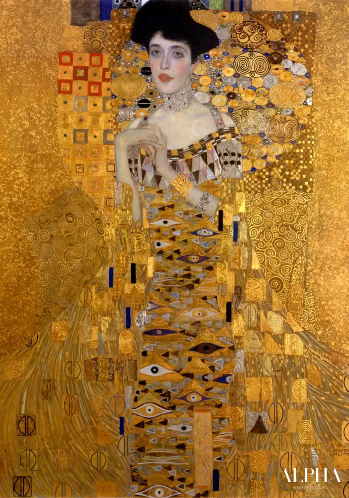 Portrait d'Adele Bloch-Bauer I (version portrait) - Gustav Klimt - Reproductions de tableaux et peintures haut de gamme