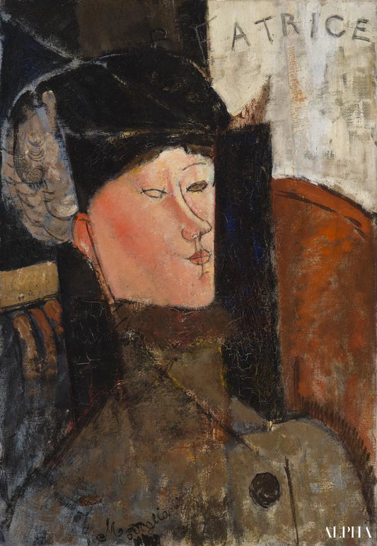 Portrait de Béatrice Hastings - Amadeo Modigliani - Reproductions de tableaux et peintures haut de gamme