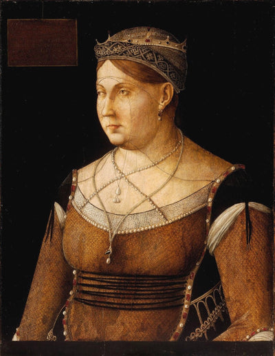 Portrait de Catherine Cornaro reine de Chypre - Gentile Bellini - Alpha Reproduction