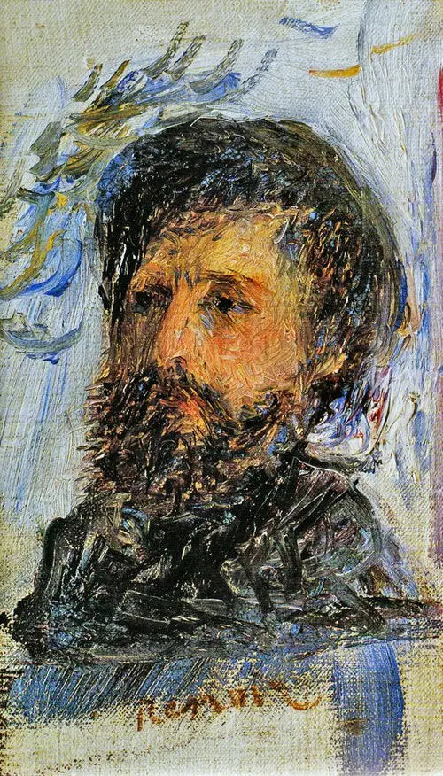 Portrait de Claude Monet - Pierre-Auguste Renoir image 1 reproduction d’œuvre d’art à l’huile