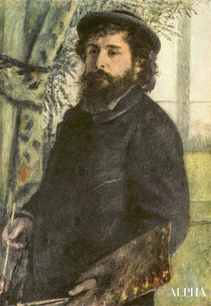 Portrait de Claude Monet - Pierre-Auguste Renoir - Reproductions de tableaux et peintures haut de gamme