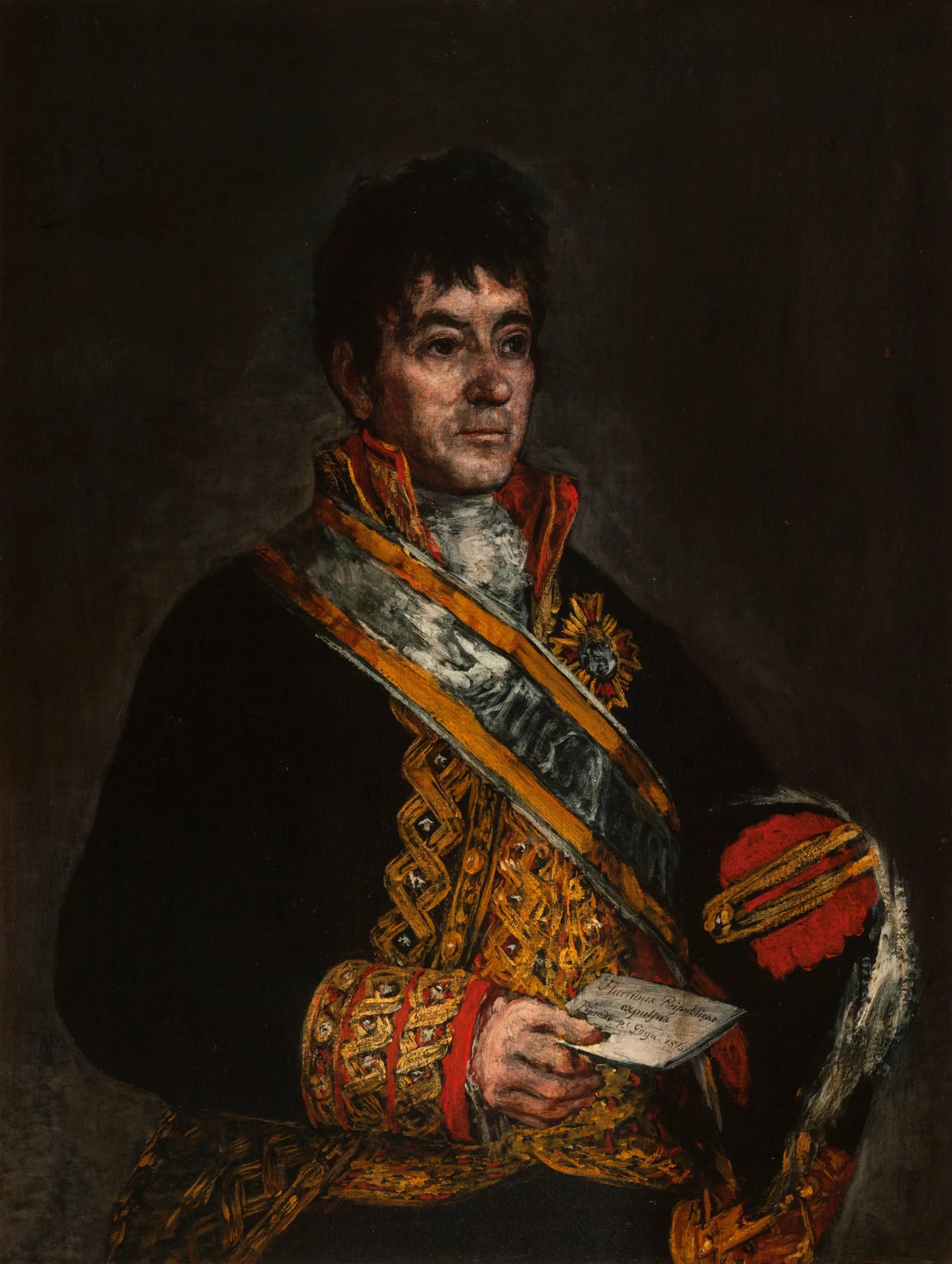 Portrait de Don Miguel De Lardizabal - Francisco de Goya image 1 copie peinte à la main à l’huile