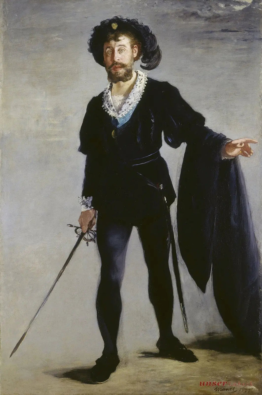 फॉर का चित्र हैमलेट के रूप में - Édouard Manet