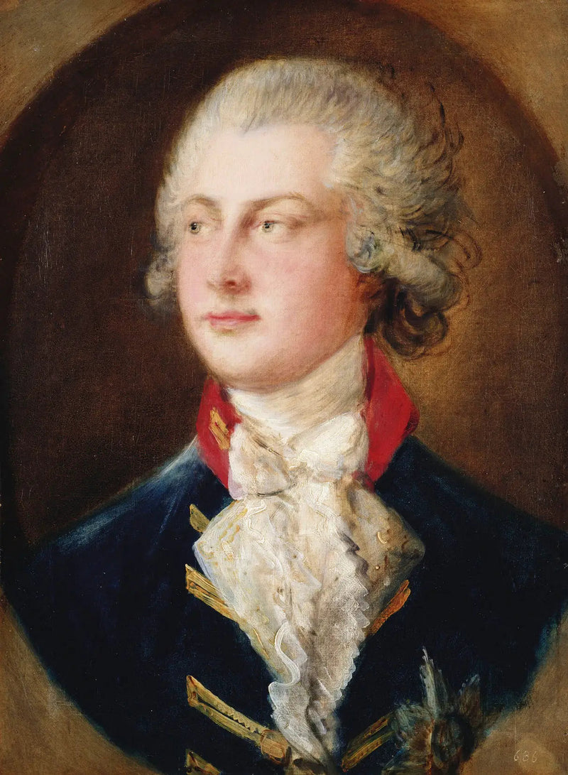 जॉर्ज IV का पोर्ट्रेट, जब वह अभी भी गैलेस का राजकुमार था (1782) - थॉमस गेन्सबरो