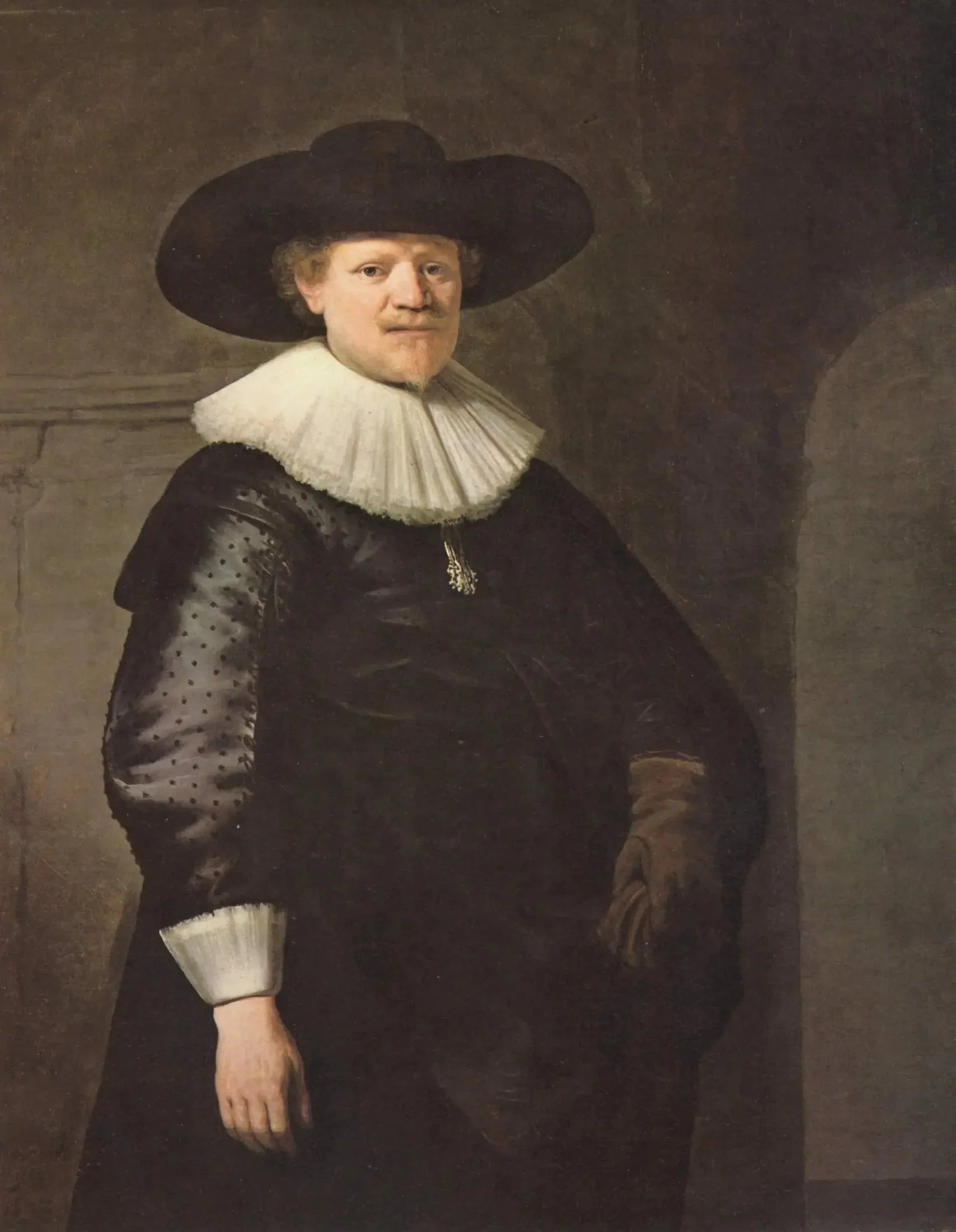 Portrait de Jan Harmensz. Krul - Rembrandt image 1 copie de tableau peinte à la main