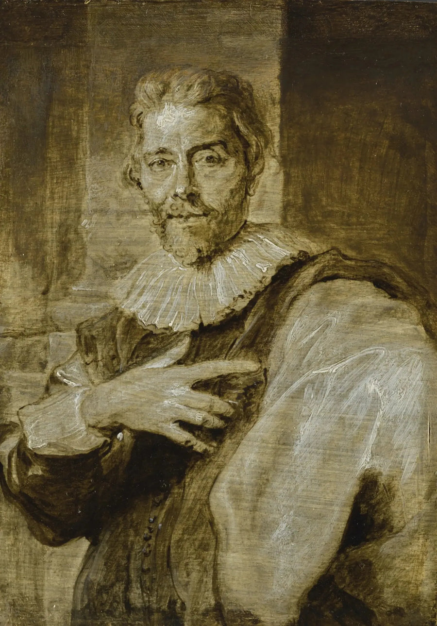 जीन-बैप्टिस्ट बार्बे (1578-1649) का पोर्ट्रेट - एंटोनी वैन डाइक