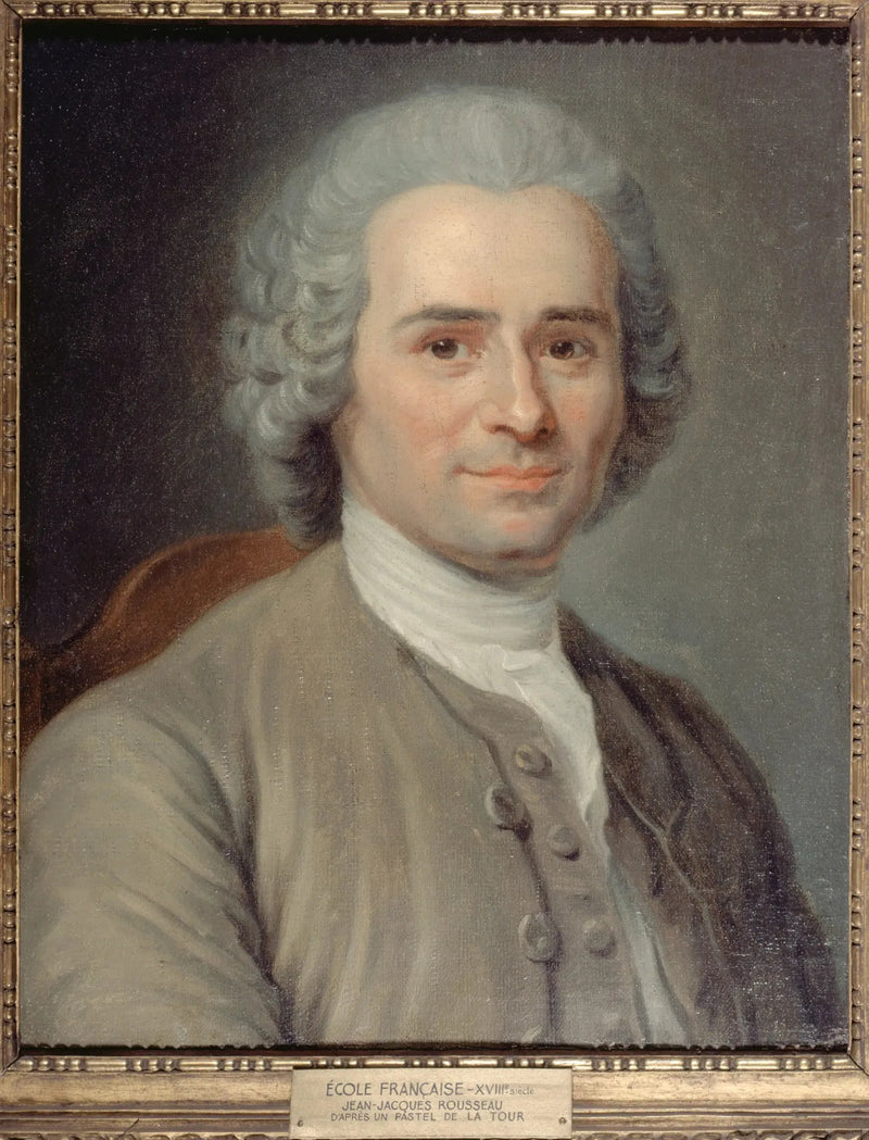 जीन-जैक्स रूसो का पोर्ट्रेट (1712-1778), लेखक और दार्शनिक - मोरिस-क्वेंटिन डी ला टूर