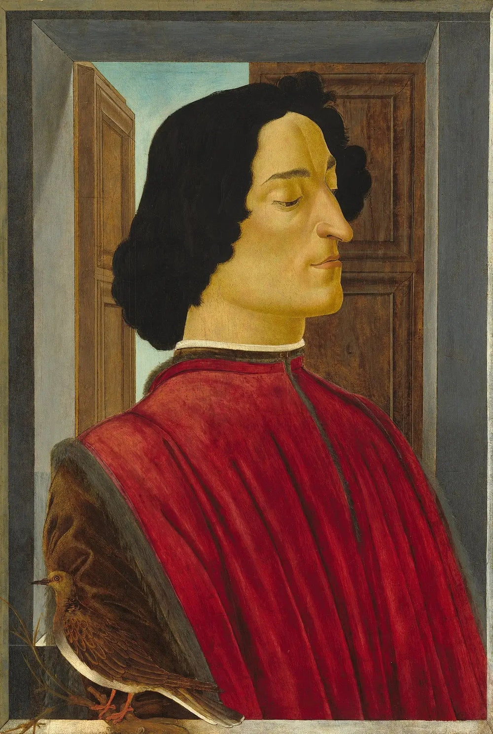 Portrait de Julien de Médicis - Sandro Botticelli image 1 reproduction artisanale de tableau