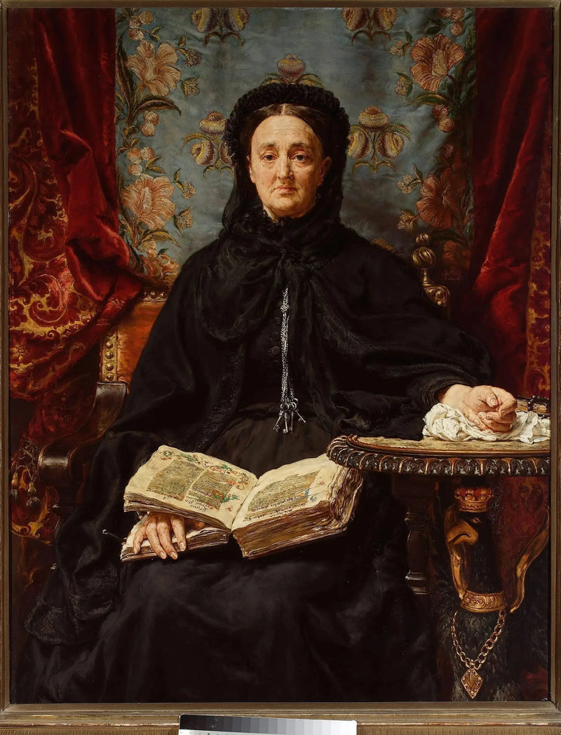 कतरजिना पोतोका née ब्रानिका का पोर्ट्रेट (1825-1907), एडम की पत्नी - जान माटेज़को