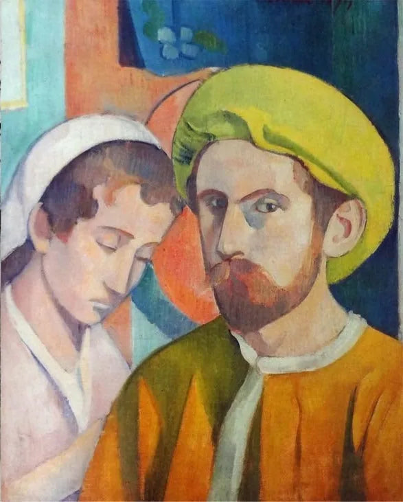 कलाकार का पोर्ट्रेट पीले Turban के साथ - Émile Bernard