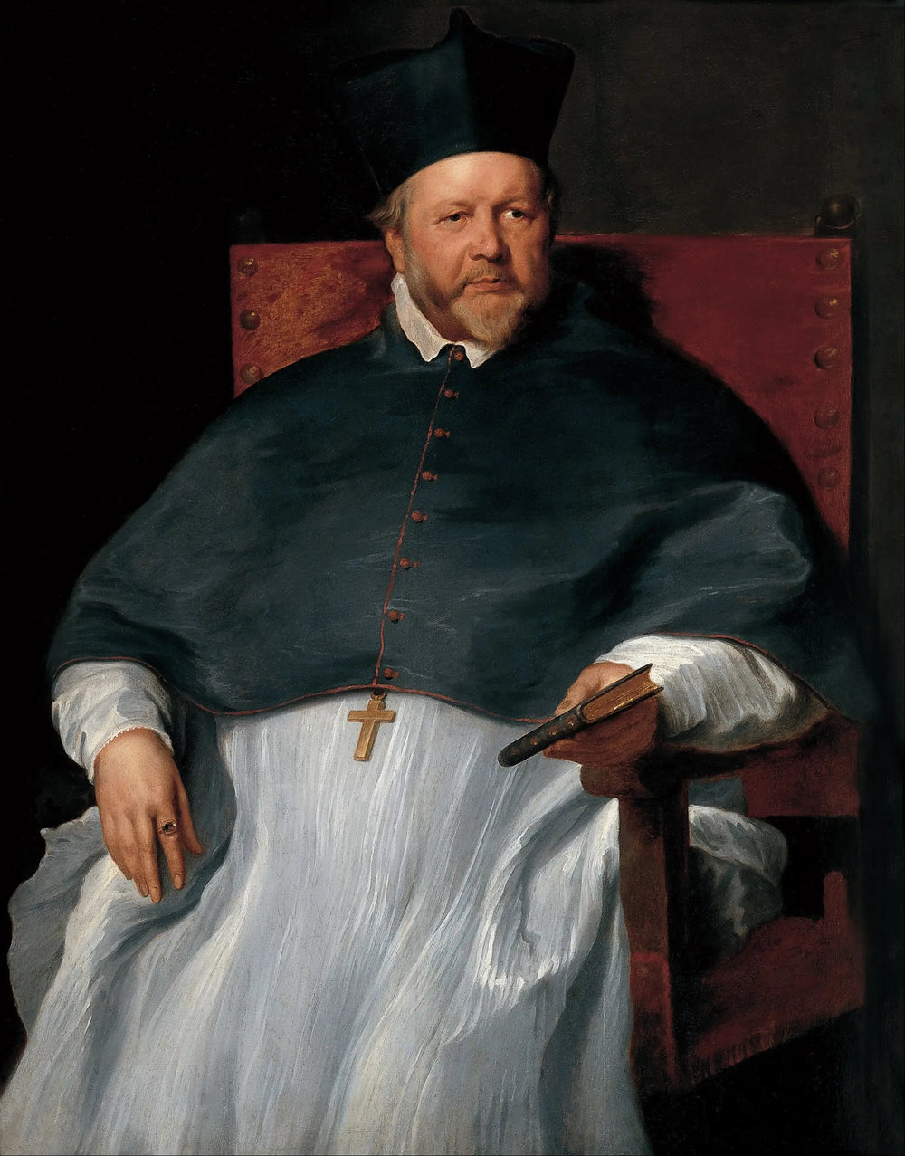 Portrait de l'évêque Joannes Malderus - Antoine van Dyck image 1 reproduction réalisée par Alpha Reproduction