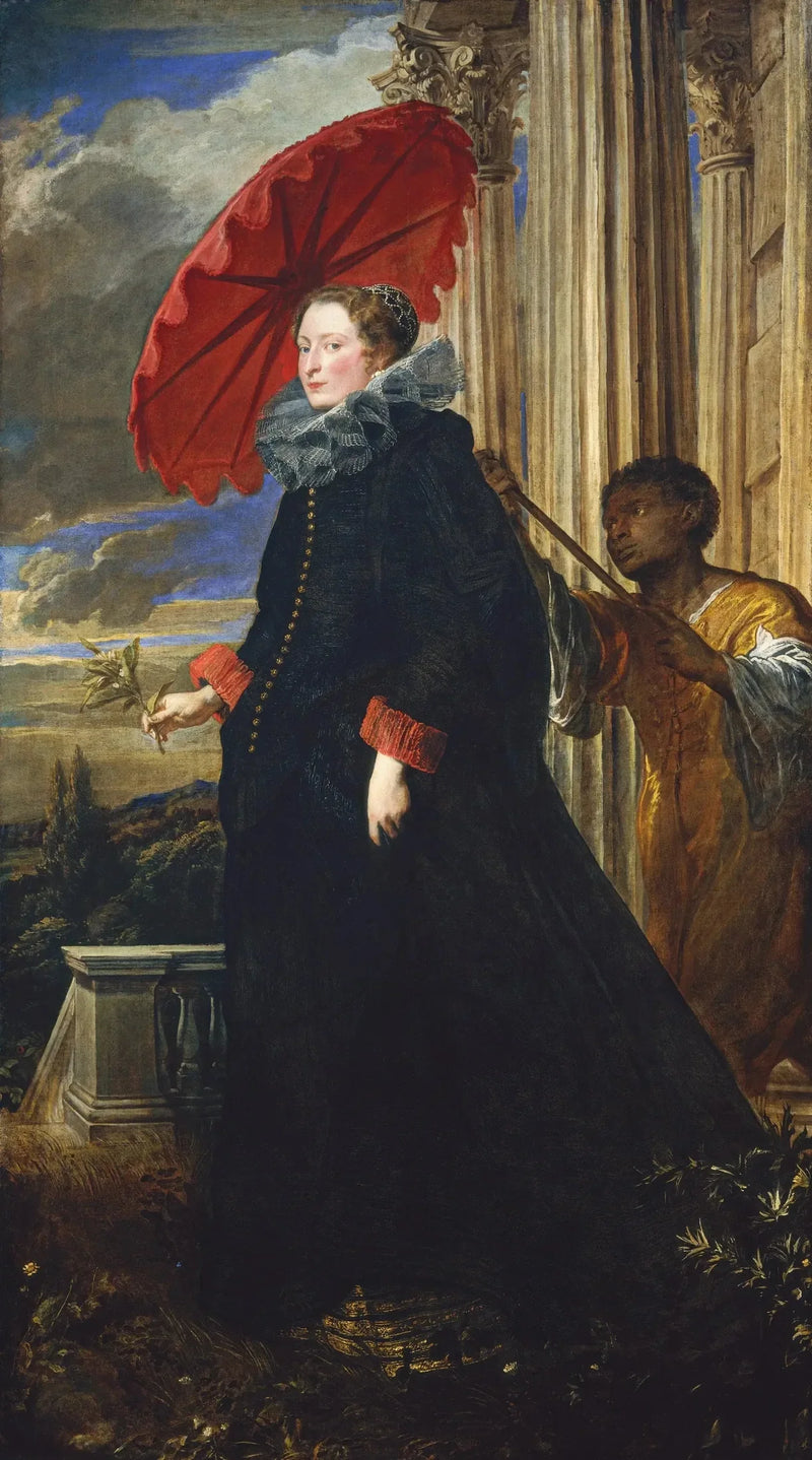 मारकिसा Elena Grimaldi Cattaneo का पोर्ट्रेट - Antoine van Dyck