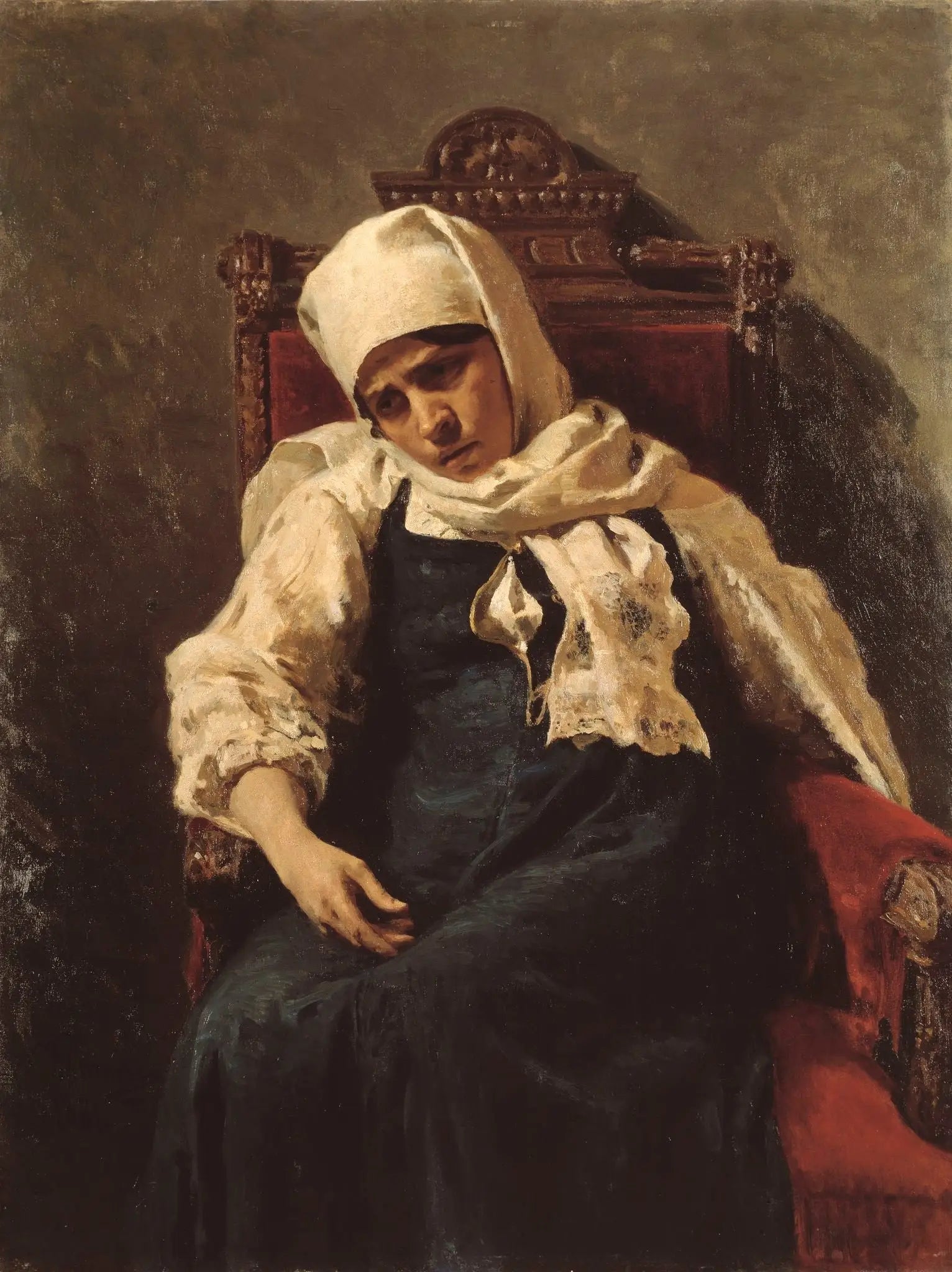 Portrait de l’actrice Pelageya Antipevna Strepetova dans le rôle d’Elizabeth - Ilya Repin - Alpha Reproduction