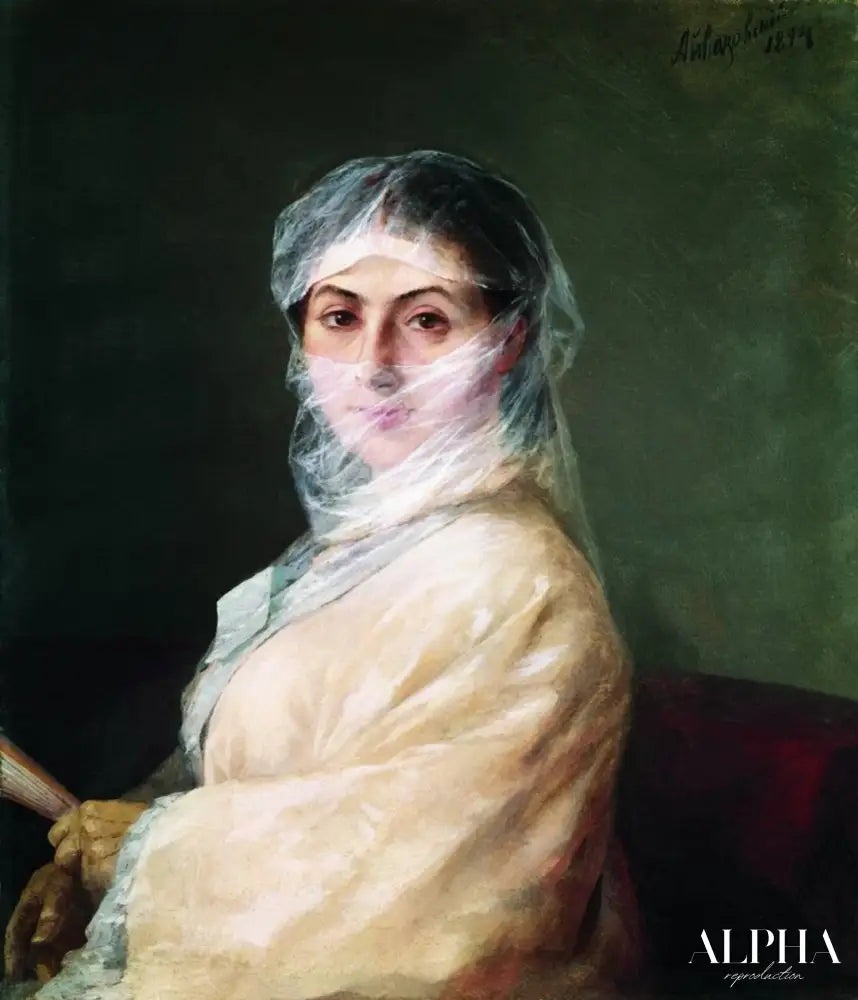 Portrait de l'épouse, Anna Burnazyan-Sarkisova - Ivan Aïvazovski - Reproductions de tableaux et peintures haut de gamme